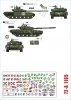 Star Decals 72-A1165 War in Ukraine 22 Ukrainian T-72B1 and T-72B3 1/72